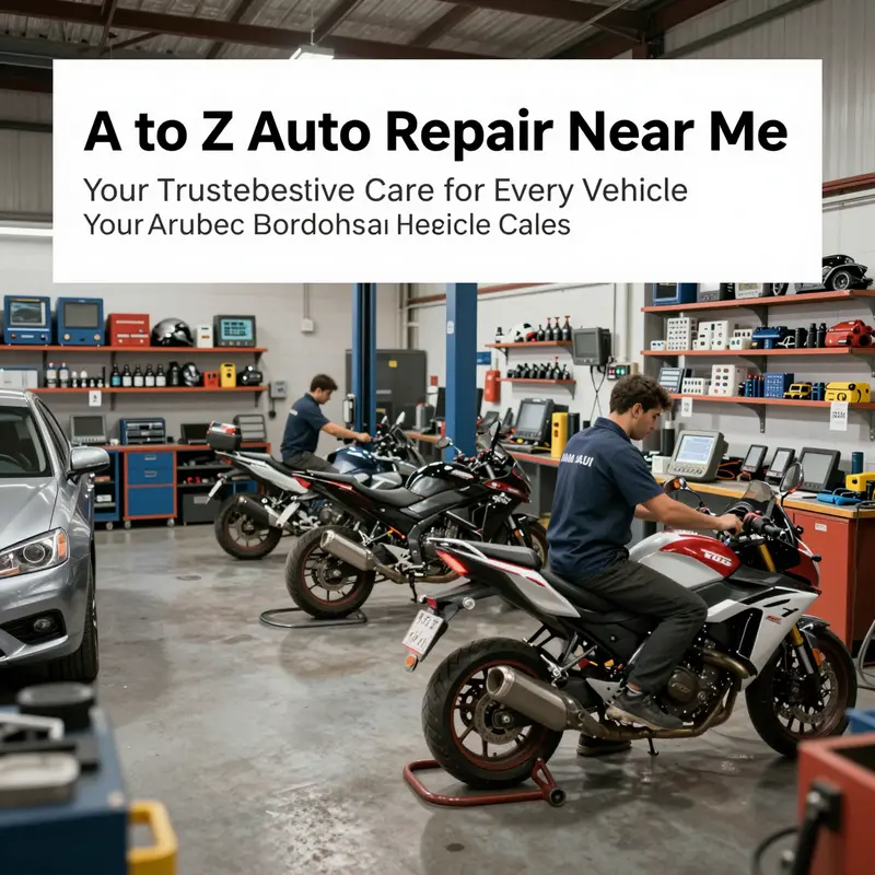 Technicians performing various repair and maintenance services at A to Z Auto Repair, illustrating the wide scope of their expertise.