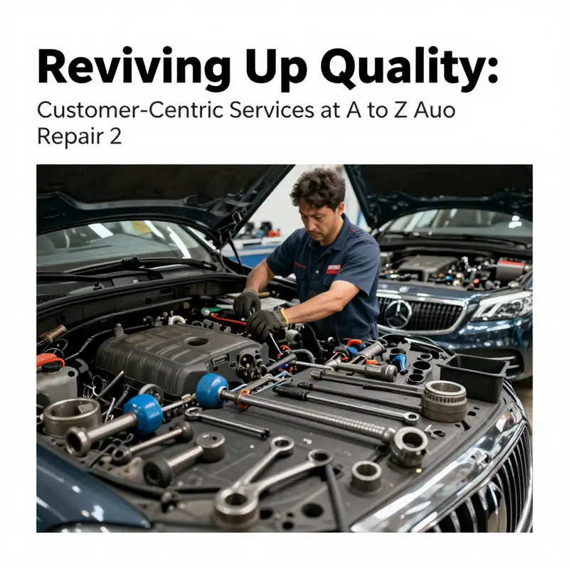A mechanic providing excellent customer service at A to Z Auto Repair 2.