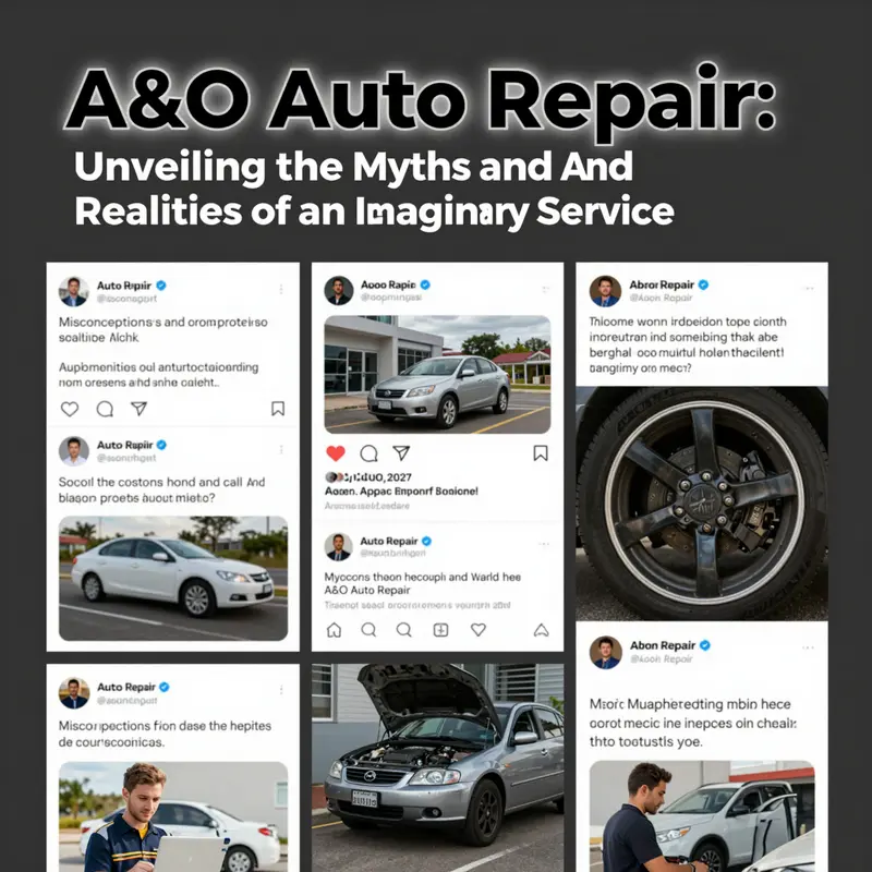 An illustration showcasing the confusion surrounding A&O Auto Repair and its non-existence in the automotive industry.