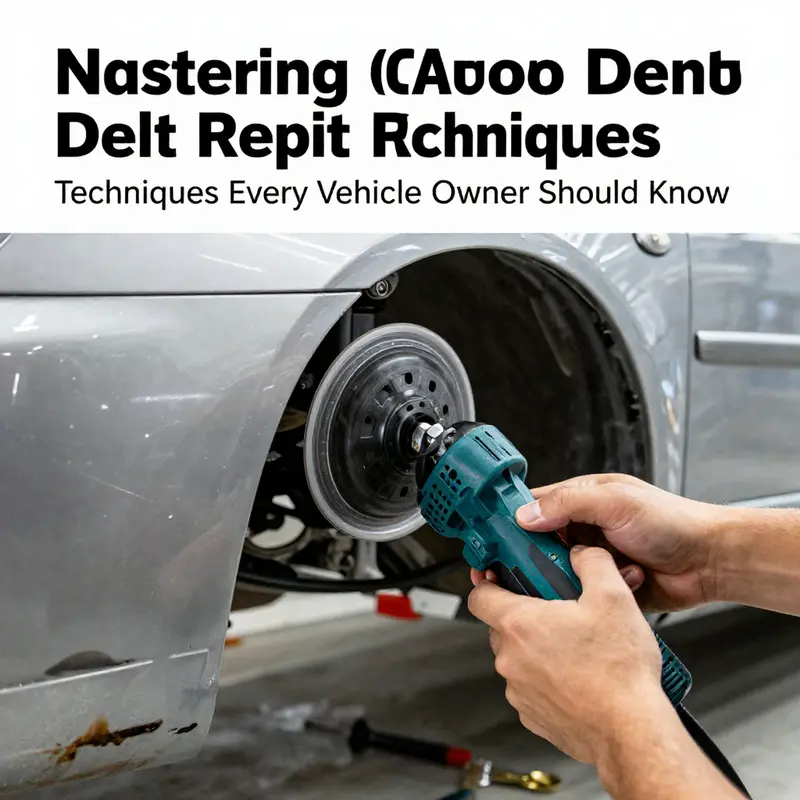 Utilizing a suction cup dent puller for effective car dent repair.