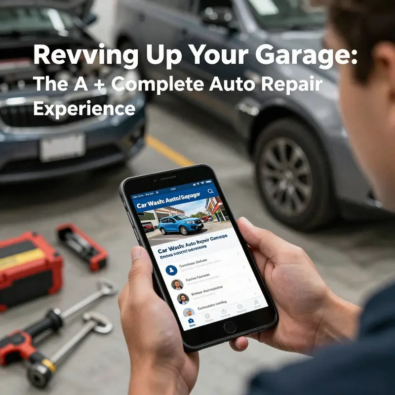 A professional-grade auto repair tool set highlights the essence of the A+ Garage Complete Auto Repair.