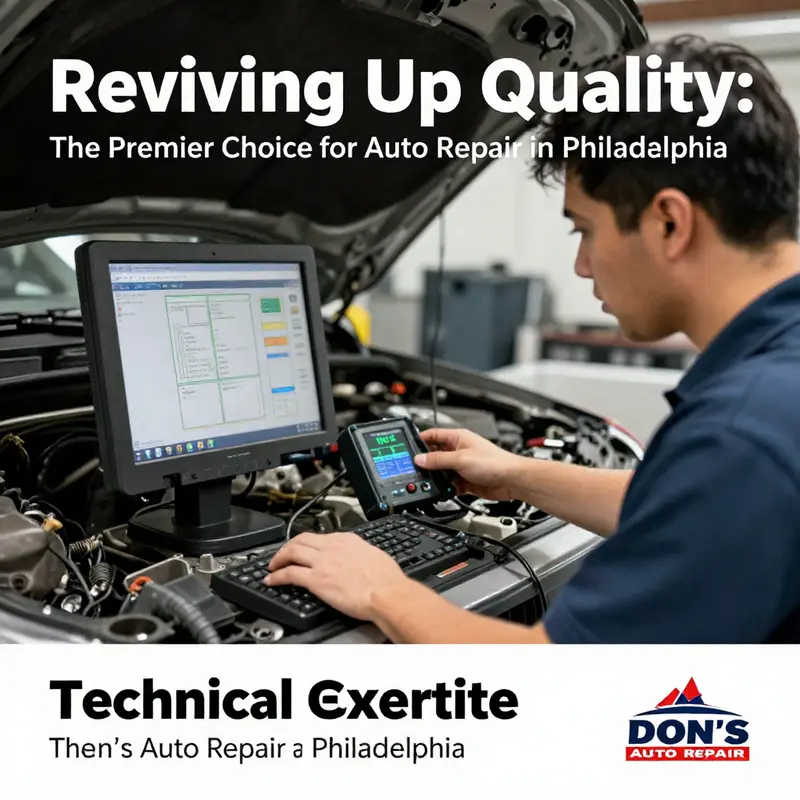 A look inside Don’s Auto Repair highlighting the range of services offered.