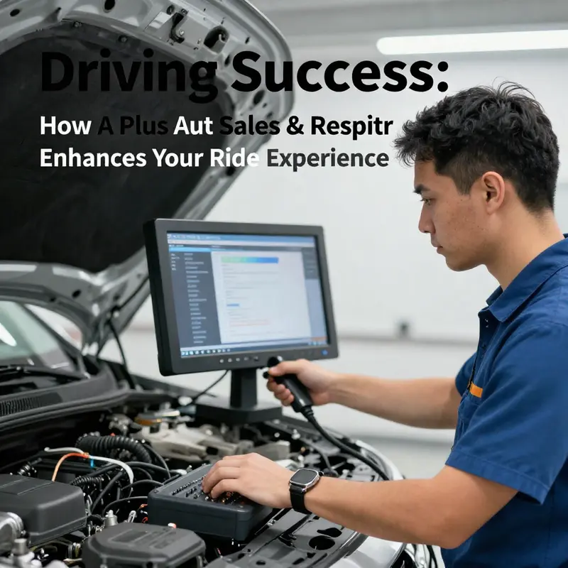 A Plus Auto Sales & Repair offers a range of services for cars and motorcycles, highlighted by a welcoming storefront.