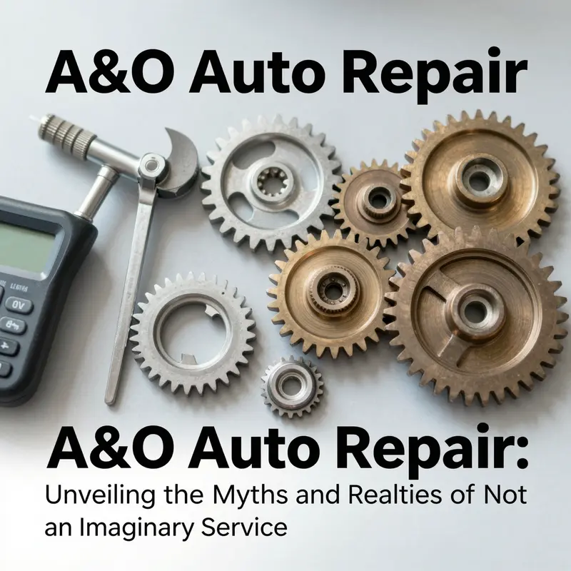An illustration showcasing the confusion surrounding A&O Auto Repair and its non-existence in the automotive industry.