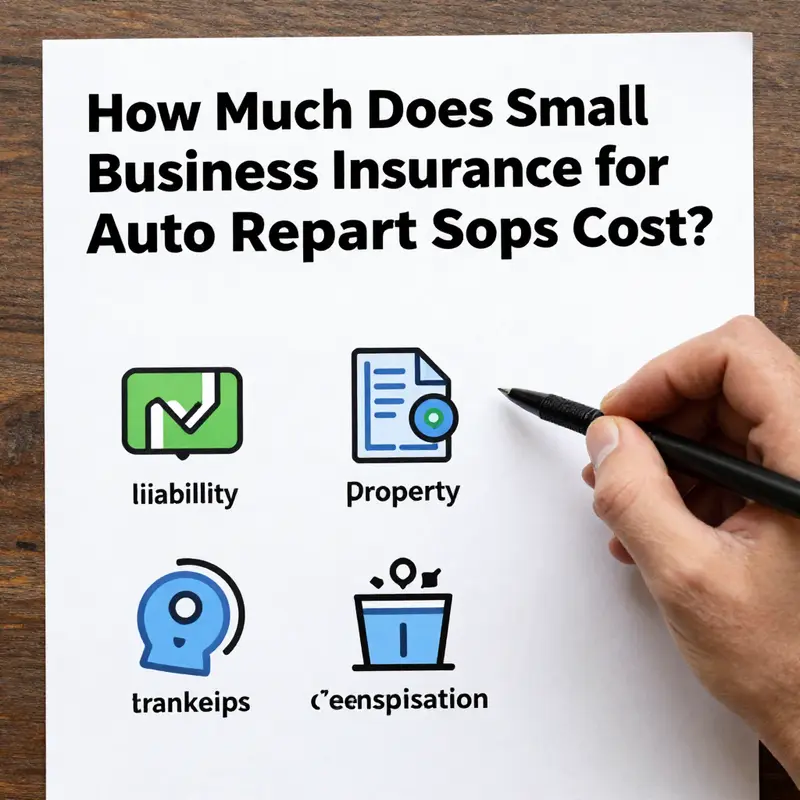 A mechanic analyzing insurance costs to ensure the shop is adequately covered.