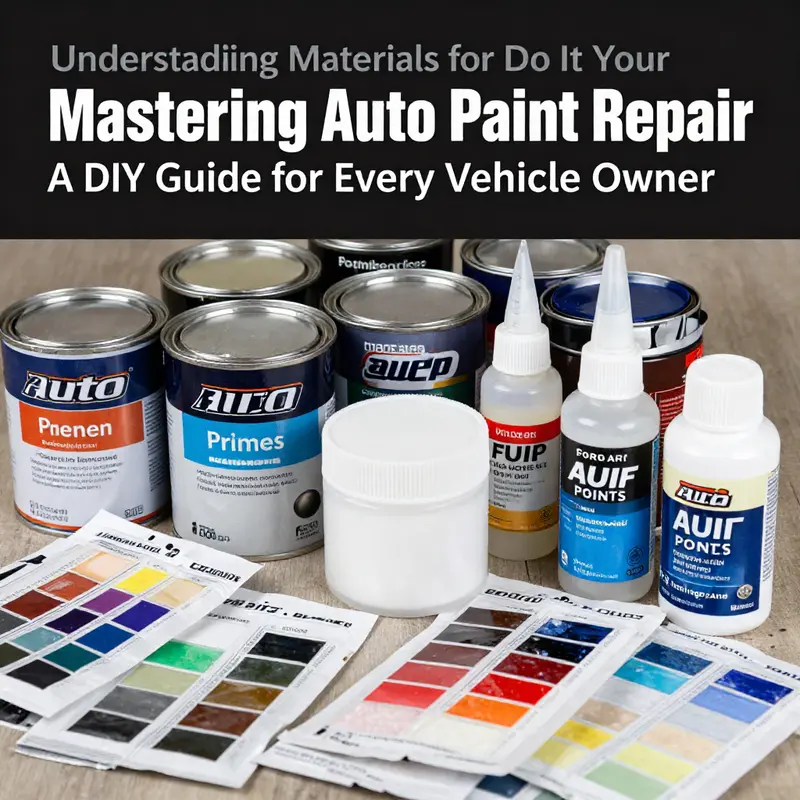 Essential tools and materials required for DIY auto paint repair.