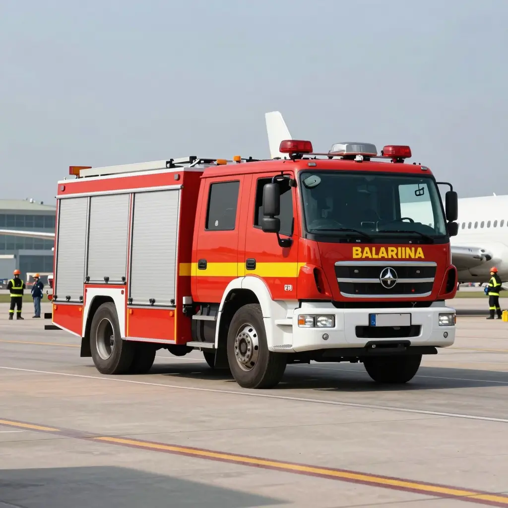 Airport Fire Truck in Action