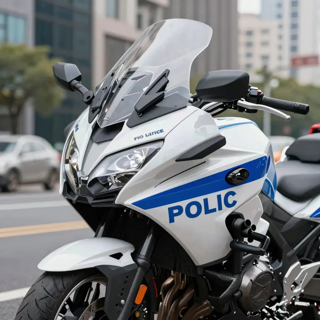 Modern Police Motorcycle
